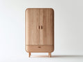 Armarios de madera 95x45x175 cm - natural - diseño moderno para dormitorio