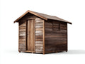 Casetas de jardín de madera 230x185x225 cm - marrón natural - diseño rústico para exterior